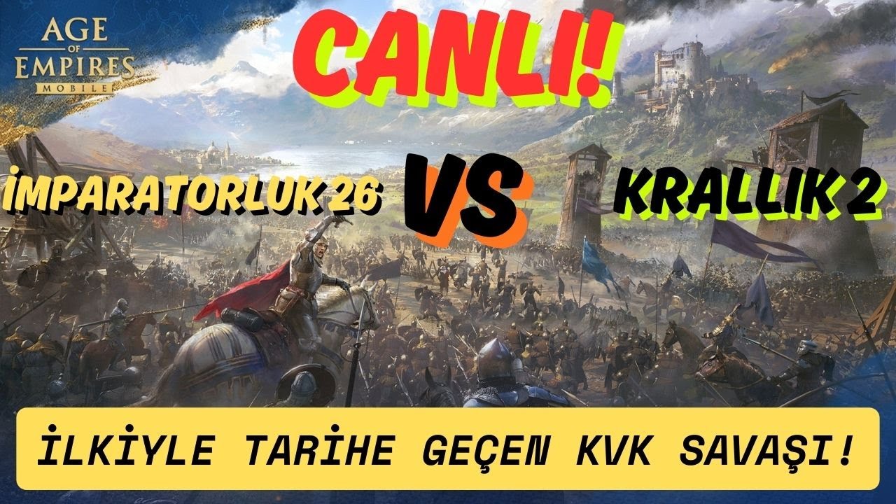 Tarihi KVK Savaşı; Beta 2 vs G&uuml;ncel 26! / G&uuml;n 9 - Age Of Empires Mobile