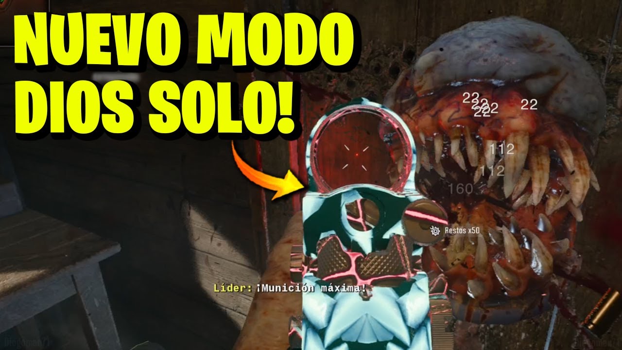 NUEVO MODO DIOS EN SOLO❗ FARMEA CAMUFLAJES y CHICLES - BLACK OPS 6 ZOMBIES