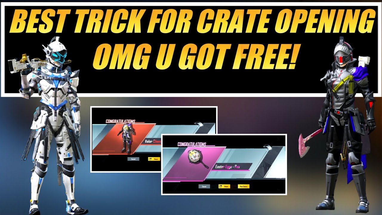 BGMI BEST TRICK FOR CRATE OPENING ! BGMI PREMIUM CRATE OPENING