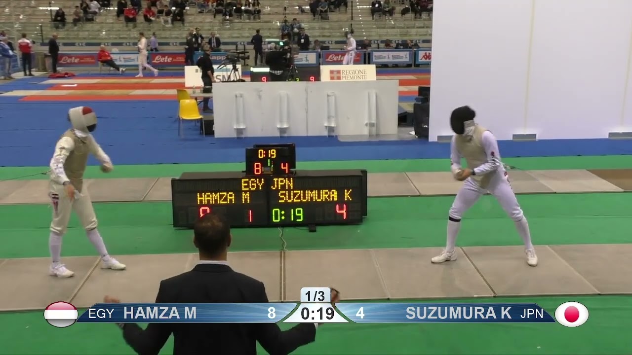 2024 134 T16 05 M F Individual Torino ITA GP GREEN HAMZA EGY vs SUZUMURA JPN