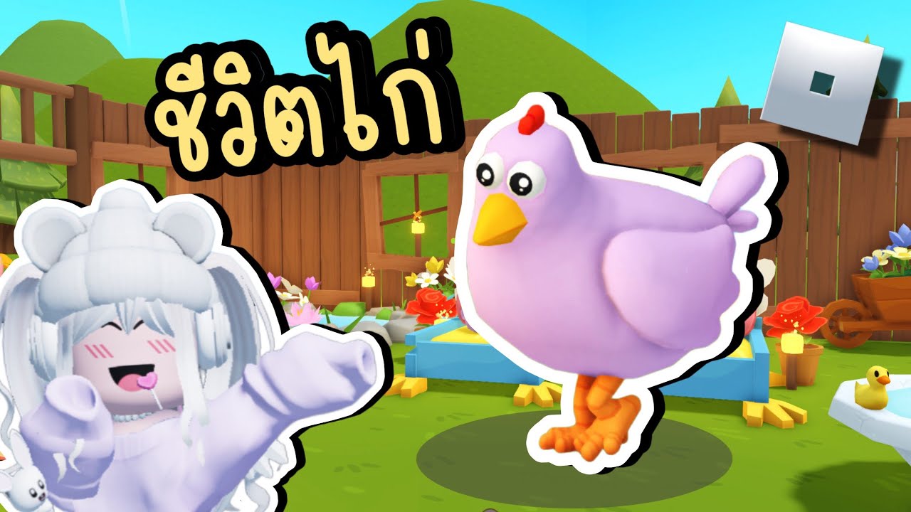 พี่โพนี่ใช้ชีวิตเป็นไก่ 24 ชม. ROBLOX CHICKEN LIFE