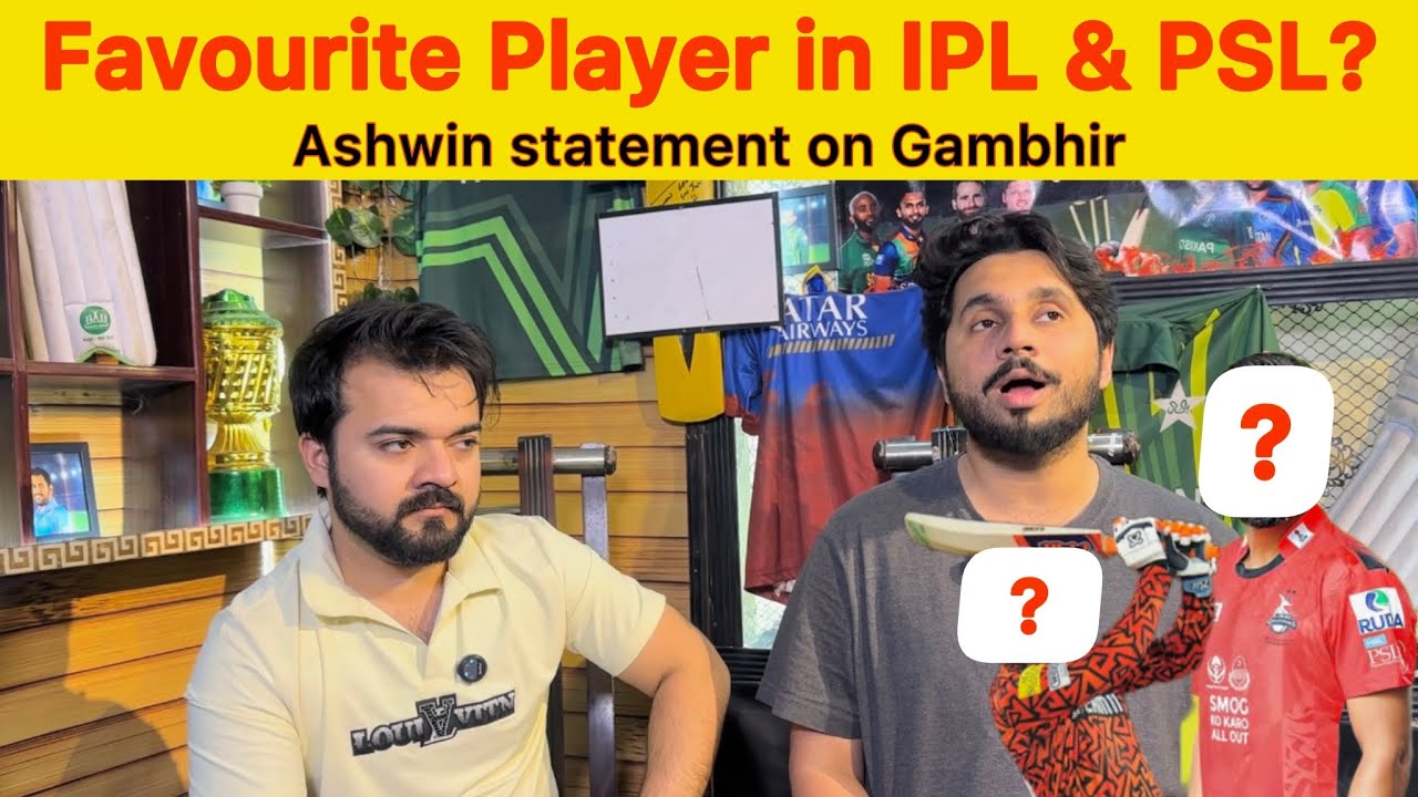 FAVOURITE Player from IPL & PSL ? Ashwin statement on Gautam Gambhir after winning Worldcup 