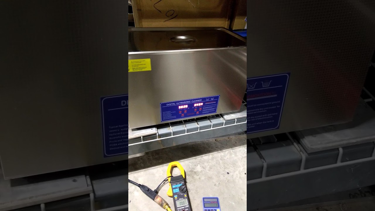 600w ultrasonic cleaner power test