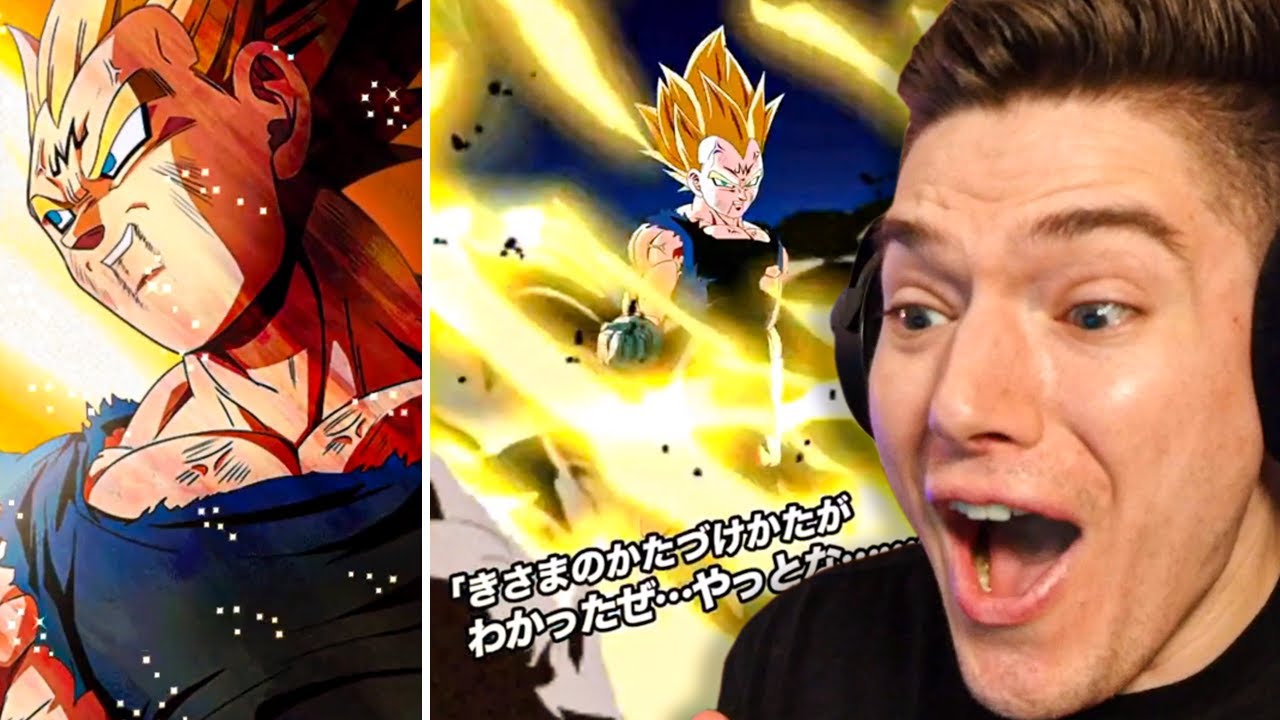 THE BEST ANIMATIONS!! NEW Majin Vegeta Super Attacks Reaction on Dokkan Battle!