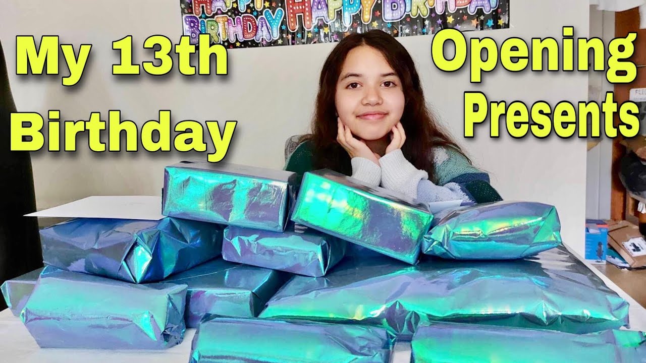 MY 13TH BIRTHDAY OPENING PRESENTS | Amelie Rose