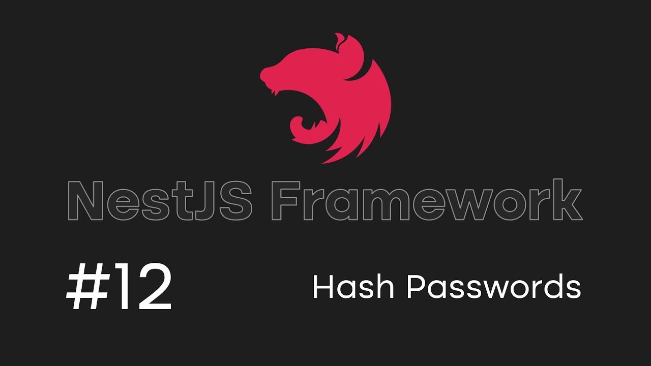 NestJS Tutorial #12 - Hashing Passwords with BCrypt