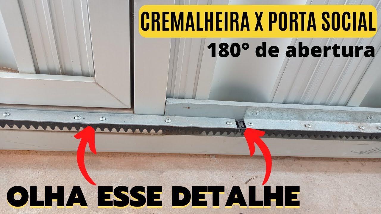 Instalação de cremalheira nunca vista no Youtube