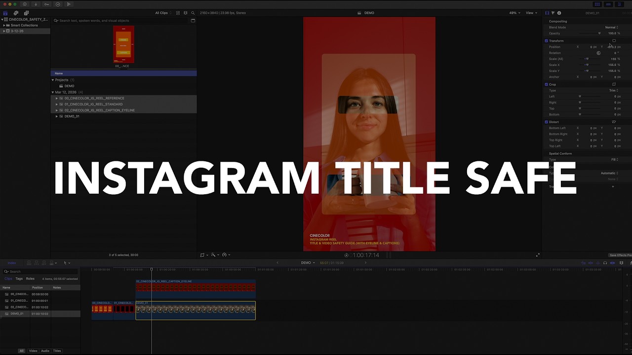 FREE Instagram Safety Zone Guide For Reels - Avoid Covering Key Areas Of Your Video