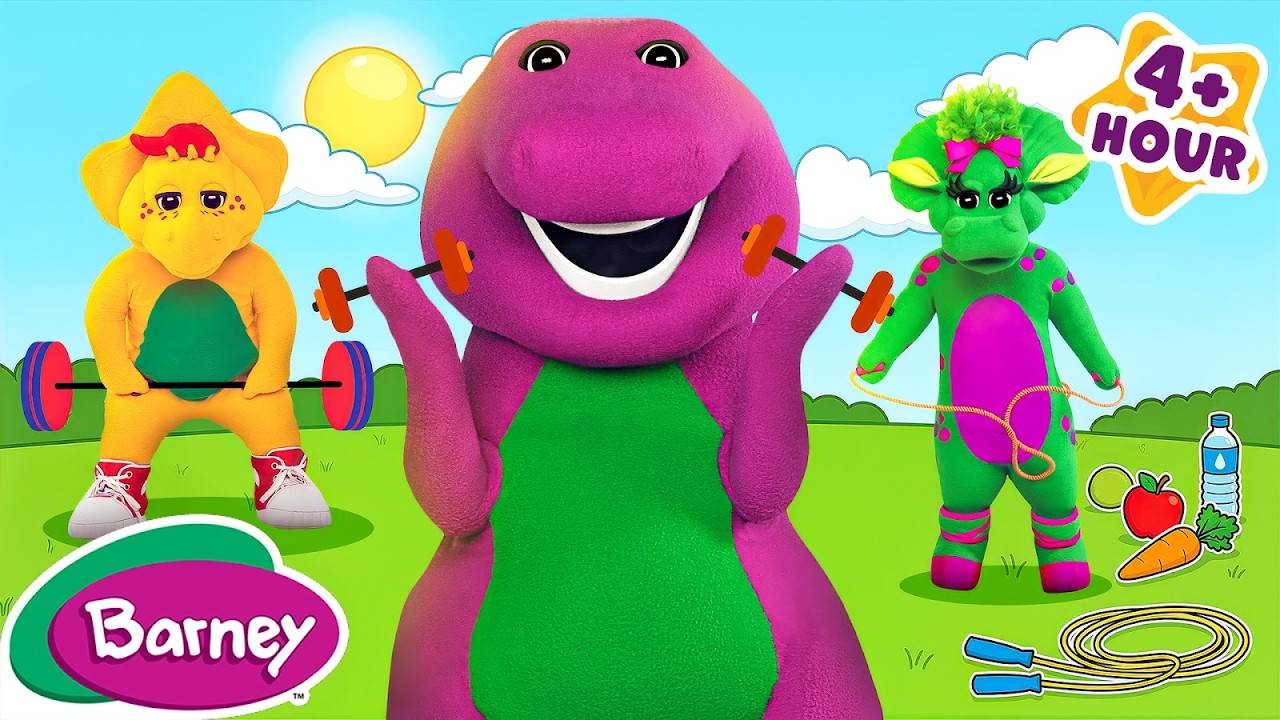 Exercising and Healthy Habits | Human Body Learning for Kids |Barney the Dinosaur
