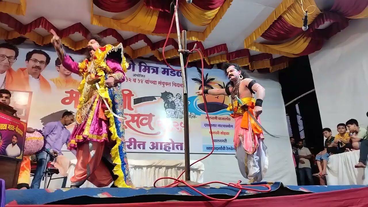 प्रथमेश खवणेकर आणि गौरव मोर्जे संघर्ष|देवेंद्र नाईक प्रस्तुत चेंदवणकर दशावतार नाट्यमंडळ 