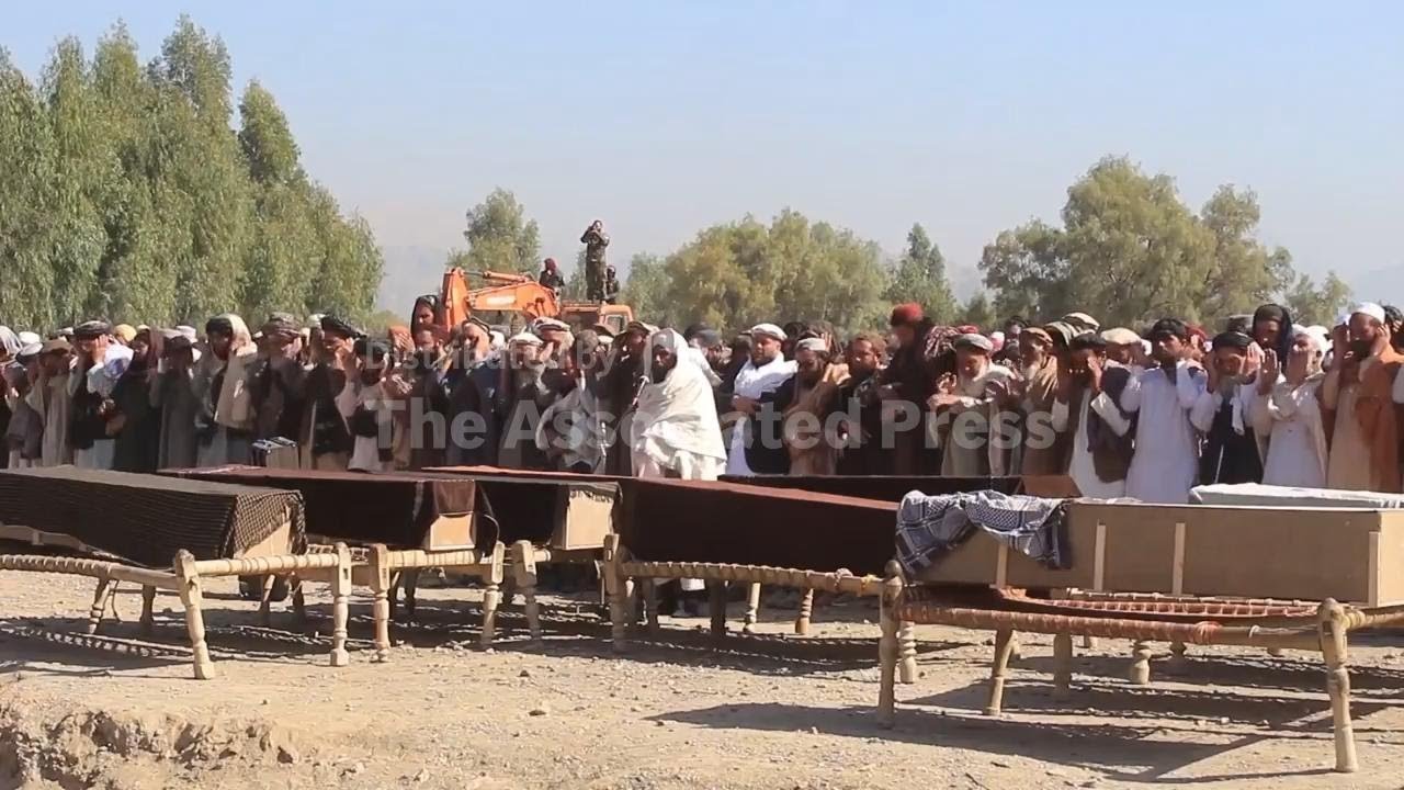 Reactions and funeral prayers in Afghanistan for victims for suspected Pakistani border strikes
