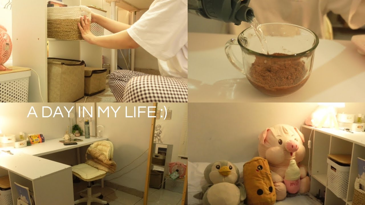 a day in my life as anak kost⋆𐙚 ˚hari libur di akhir bulan, membersihkan kamar, skincare routine etc