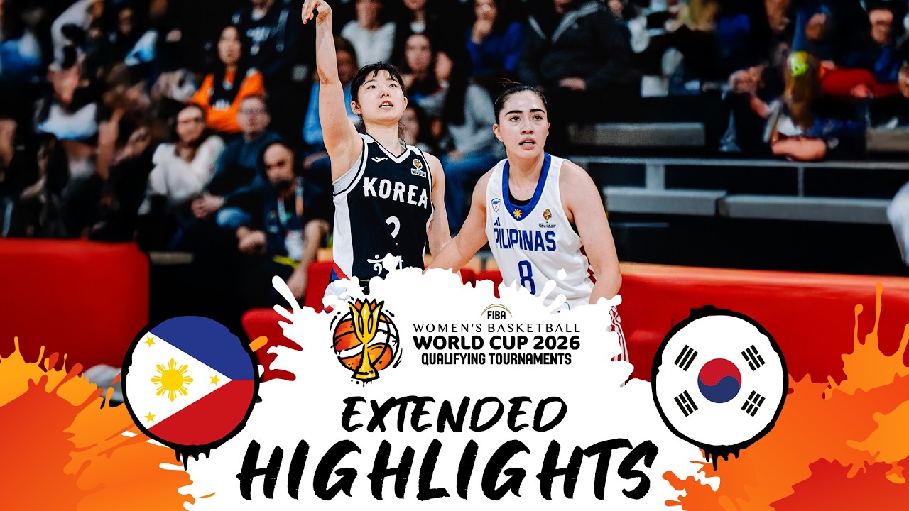 Philippines 🇵🇭 v Korea 🇰🇷 | Extended Highlights | #FIBAWWC 2026 Qualifying Tournament