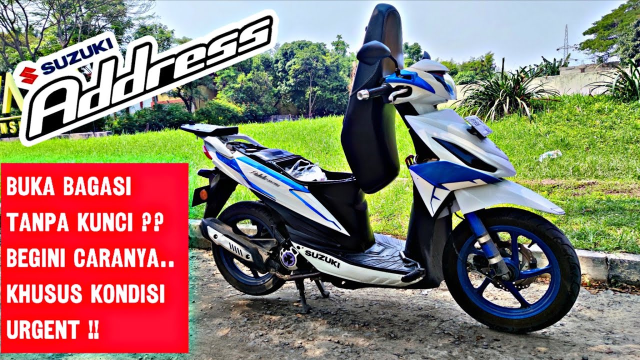 TUTORIAL MEMBUKA JOK BAGASI SUZUKI ADDRESS TANPA KUNCI | KHUSUS KONDISI URGENT!!! |