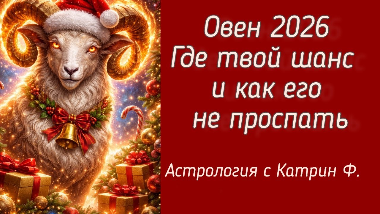 ♈ОВЕН 2026 ГОД ТВОЙ 💥ШАНС, НО КАК ЕГО НЕ ПРОПУСТИТЬ? 🪐ГОРОСКОП НА 2026🎄 ГОД ✨АСТРОЛОГИЯ С КАТРИН Ф💖