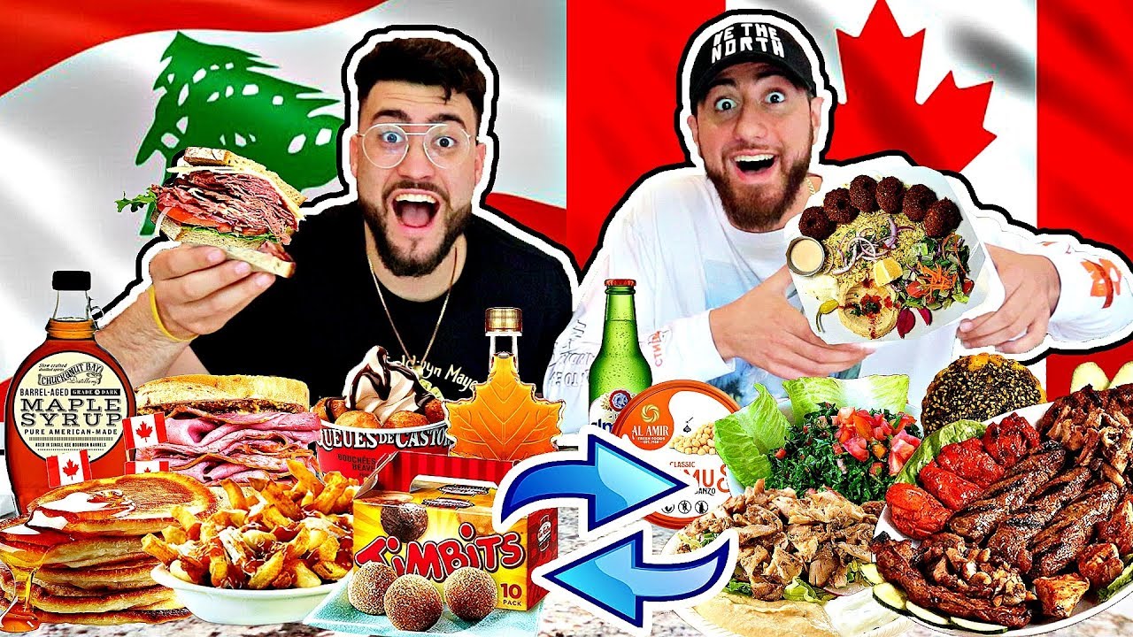 LEBANESE & CANADIAN SWAP LUNCH FOODS !!