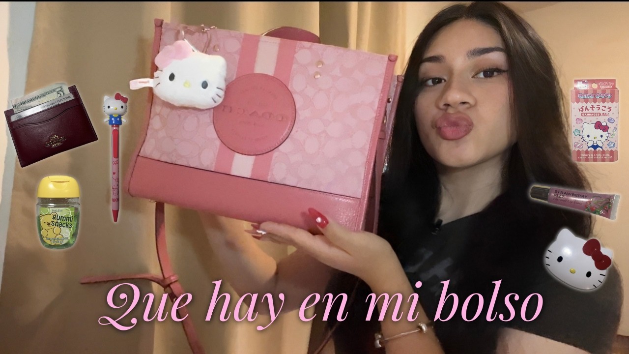 Que hay en mi bolso 🎀✨|| esenciales, cosas cute