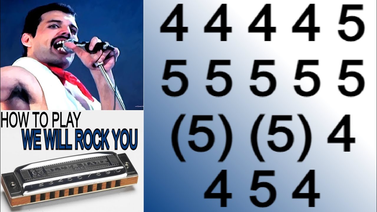 WE WILL ROCK YOU HARMONICA ( C DIATONIC ), ARMÓNICA C, BLUES HARP C, GAITA DE BOCA C, MUNDHARMONIKA
