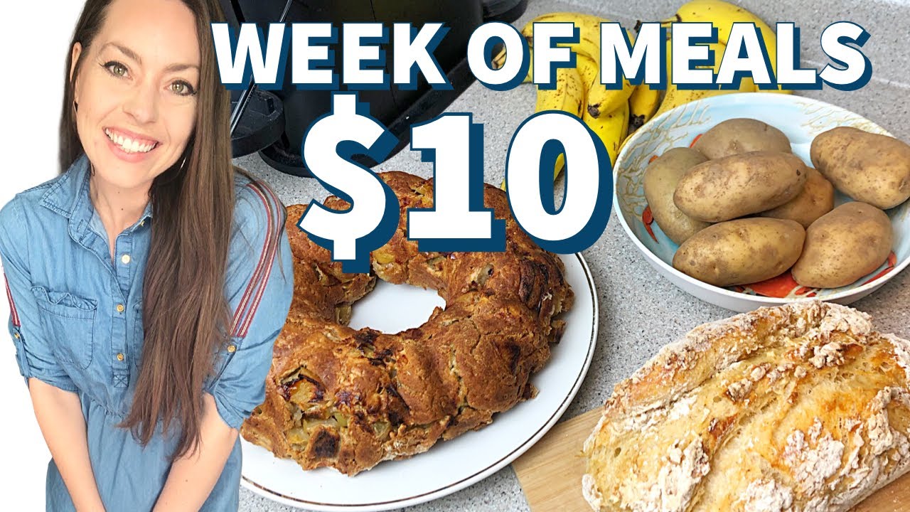 HOW TO EAT FOR $10 A WEEK | $10 Meal Plan With Recipes | Plant Based | Extreme Budget Meals