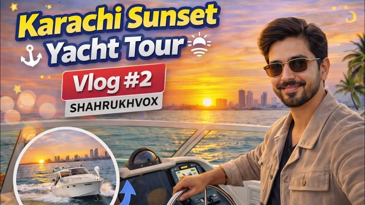 Sunset on the Sea 🌊 | Karachi Yacht Tour Experience | Vlog #2