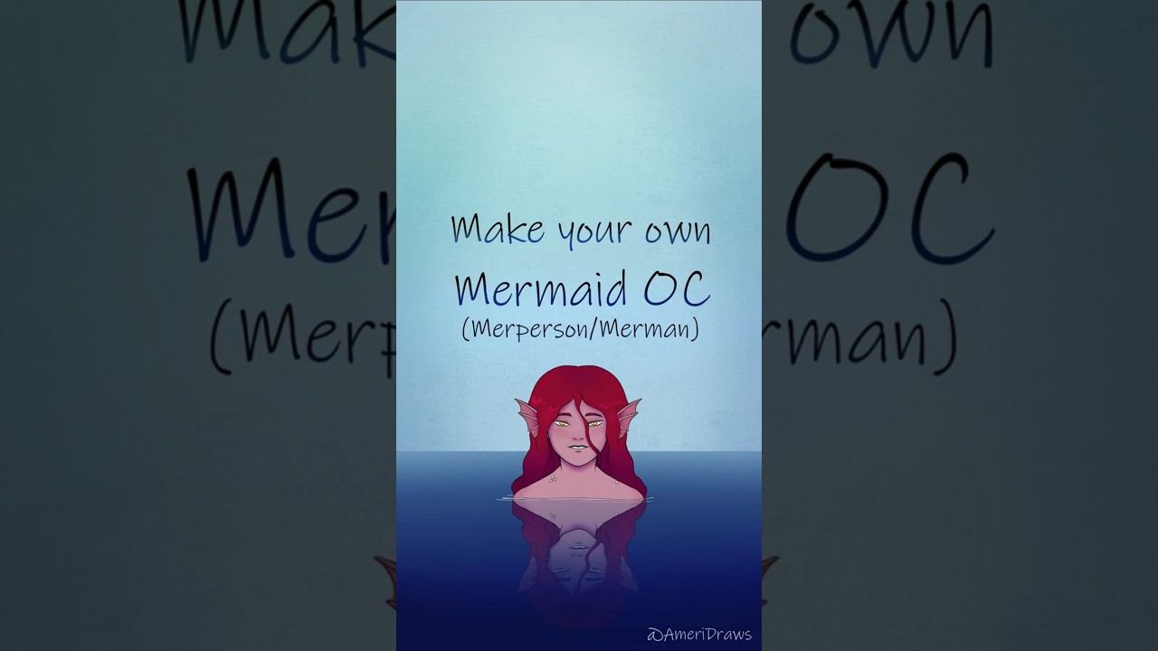Make A Mermaid OC art challenge 
