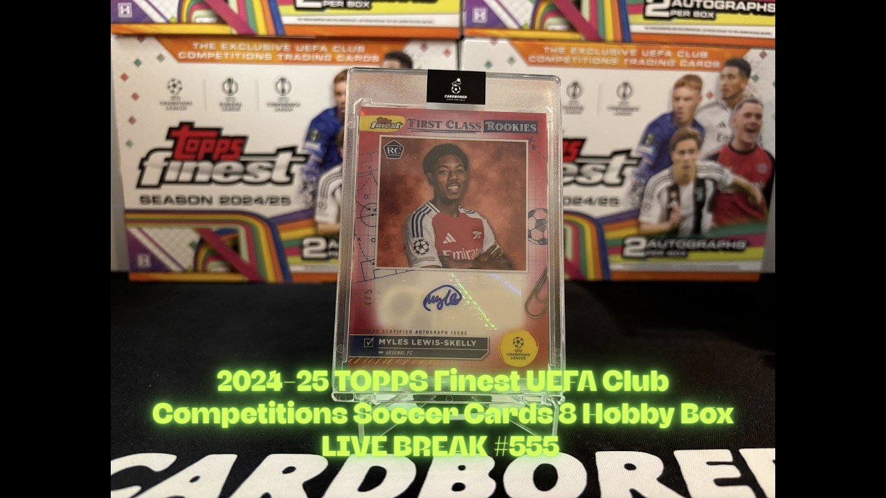 2024-25 TOPPS Finest UEFA Club Competitions Soccer Cards 8 Hobby Box LIVE BREAK #555