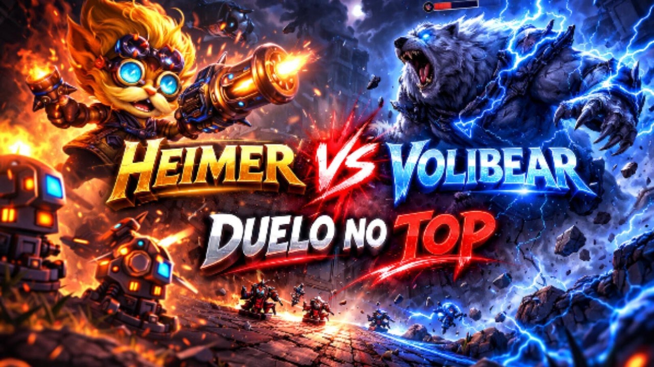 jogando de Heimer top laner vs Voliber - Prata