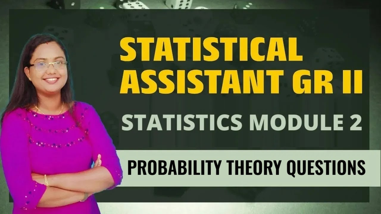 Statistical Assistant | Exam Date | Statistics | Probability Theory PYQ Discussion | Sure Shot