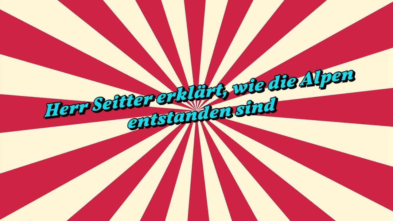 Herr Seitter erklärt, wie die Alpen entstanden sind