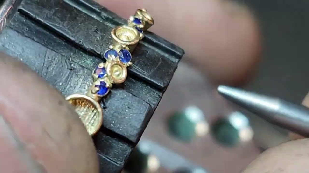 Behind the Scenes: Making a Blue Sapphire Stacking Ring