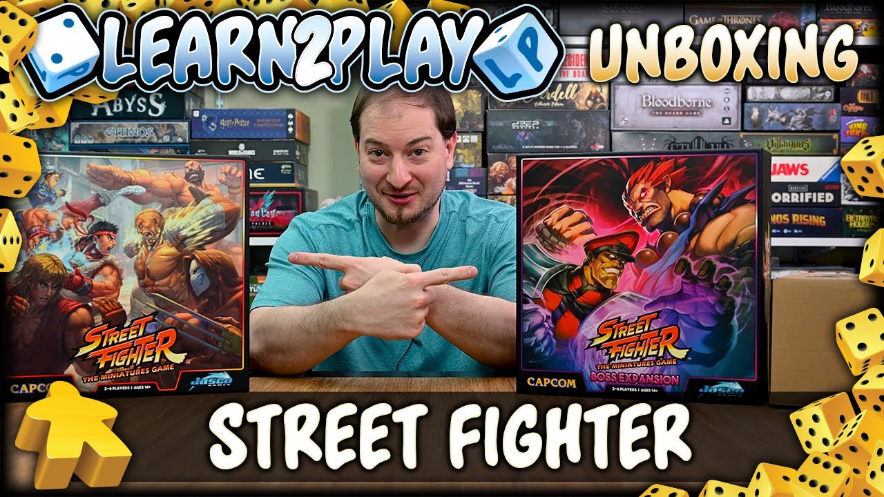 Learn to Play Presents: Street Fighter the miniatures game unboxing