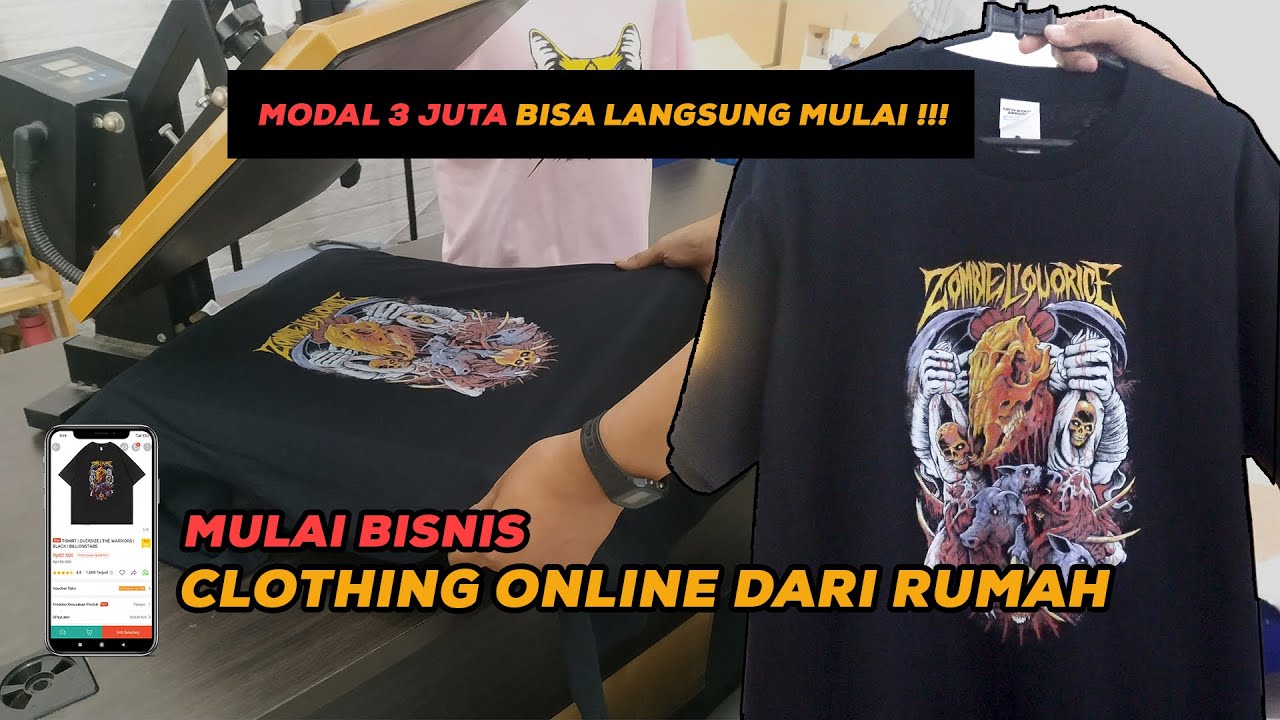 CARA MEMULAI USAHA SABLON KAOS DENGAN MESIN HEAT PRESS
