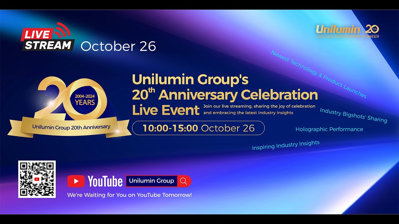 Unilumin Group's 20th Anniversary Celebration Live Event