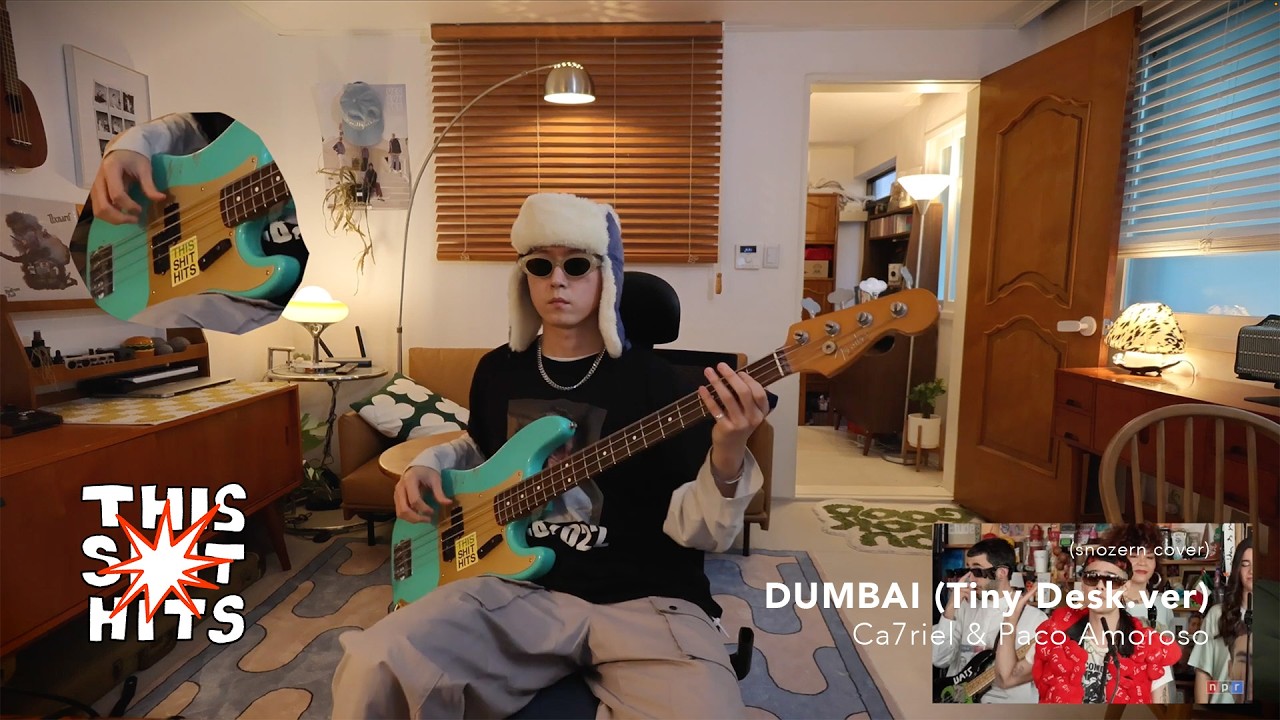 Ca7riel & Paco Amoroso -DUMBAI (Tiny Desk.ver) (Bass cover)