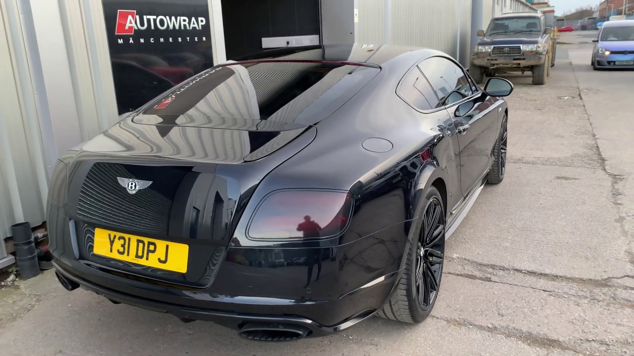 Vehicle De-Chroming in Manchester - Bentley full de-chrome with light tints