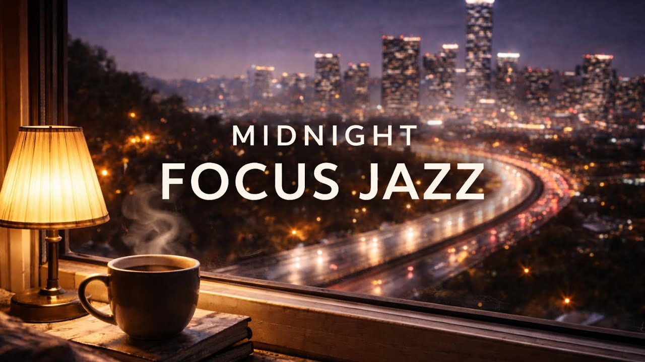 새벽1시의 재즈 카페 | Midnight Focus Jazz | Soft Lights, Steady Mind