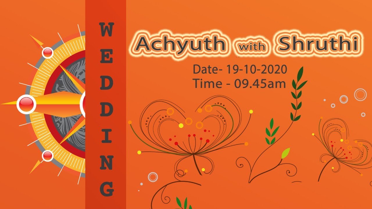 Wedding LIVE | Achyuth weds Shruthi | 19.10.2020