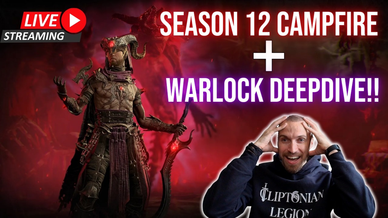 [!DROPS] WARLOCK Deep-dive + S12 Campfire Chat! #Diablo4 #Diablopartner