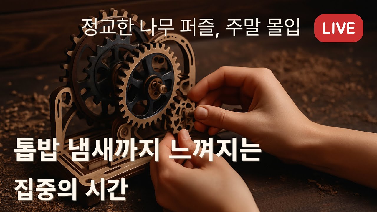 [LIVE] 나무 위에 새긴 시간의 조각들 🌳 | 3D Wooden Puzzle Live