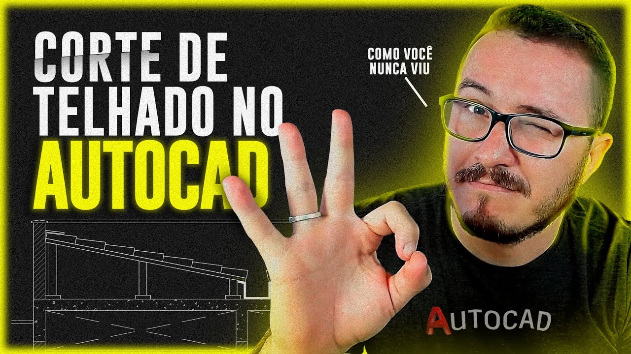 COMO FAZER CORTE DE TELHADO NO AUTOCAD | #HEITORDOESTUDIOMAO