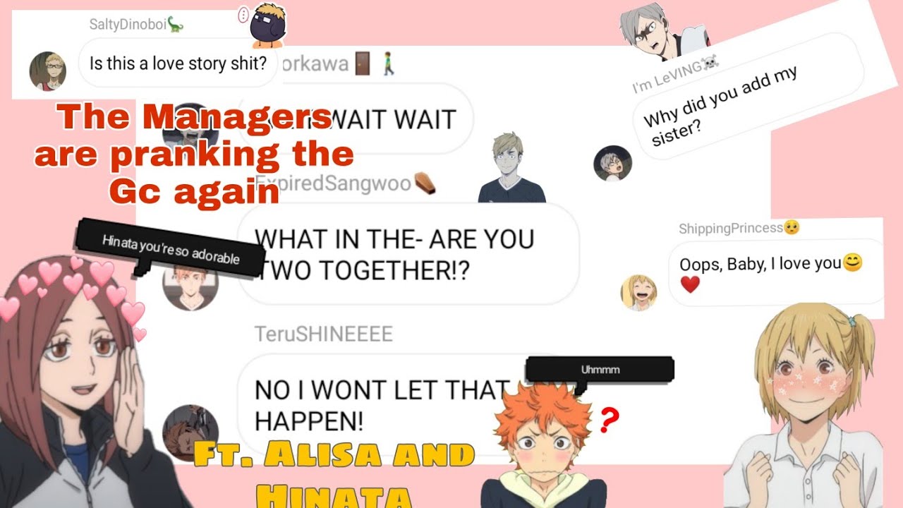 The Girls are pranking them again!...|| Haikyuu lyric prank || Ft. Alisa and Hinata || Oops My Baby