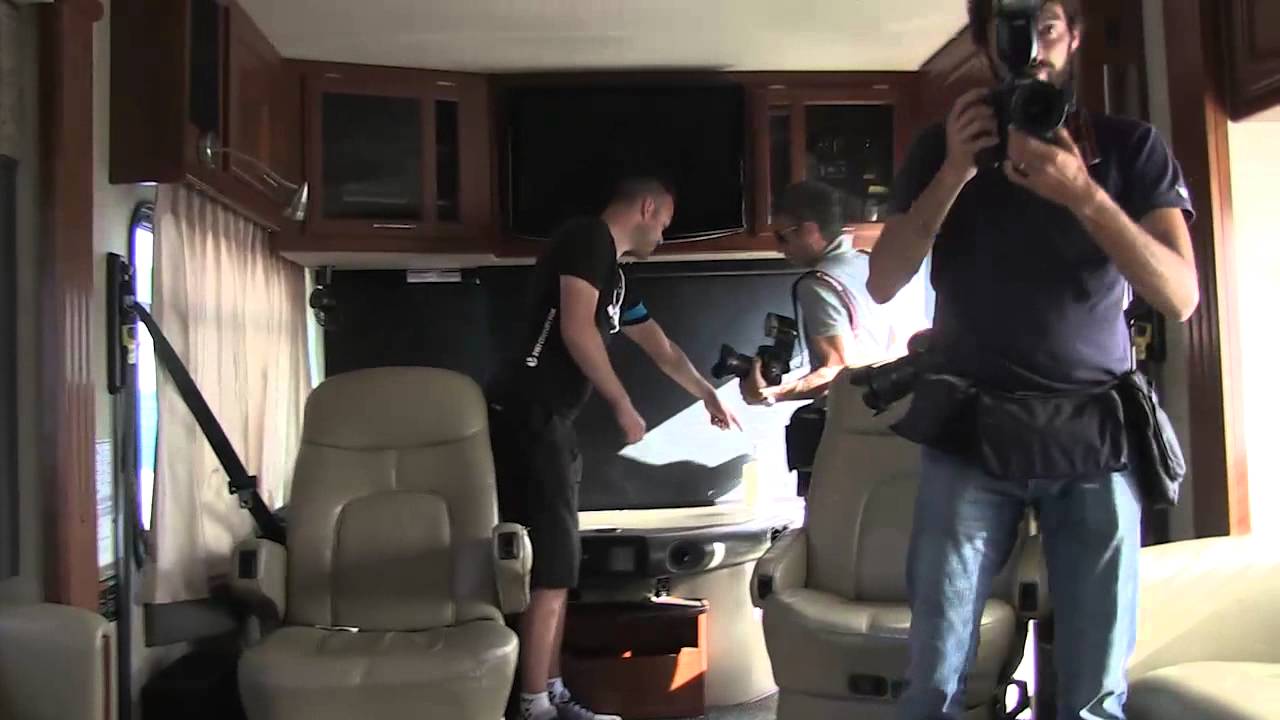 INSIDE THE RICHIE PORTE'S MOTORHOME AT GIRO D'ITALIA 2015