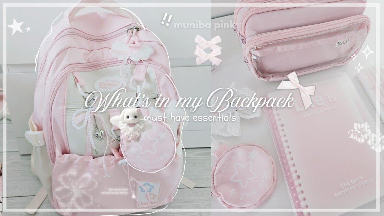 what’s in my backpack 🎀🧾 | it-girl back to school essentials guide (what's in my pencil case)