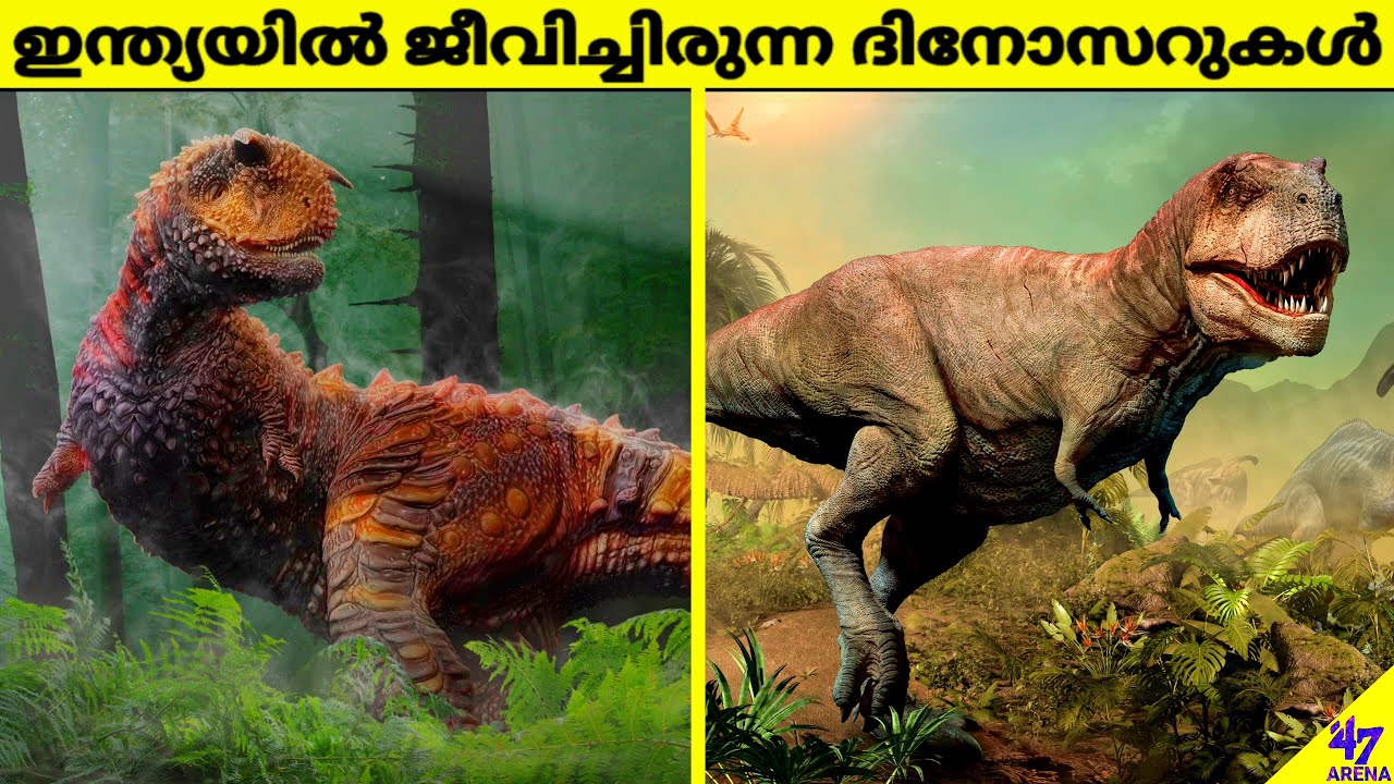 Dinosaurs That Lived In India | Indian Dinosaurs | Malayalam Fact Science | 47 ARENA