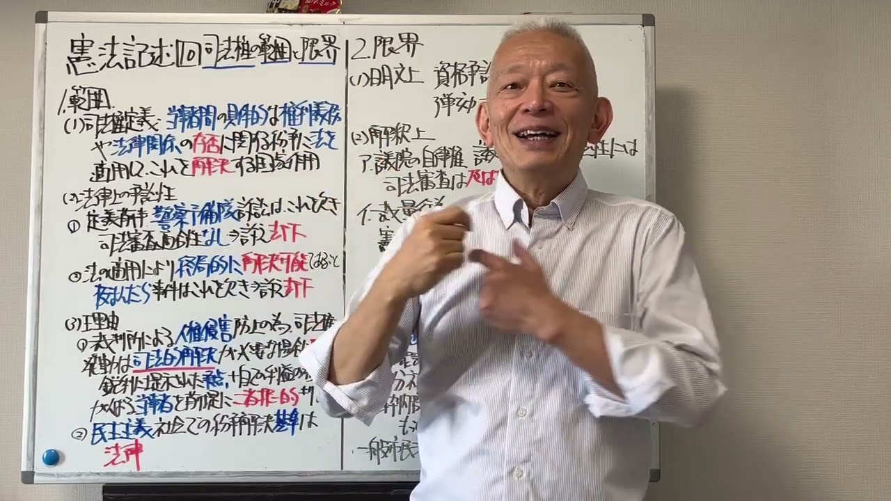 憲法記述10　司法権の範囲と限界
