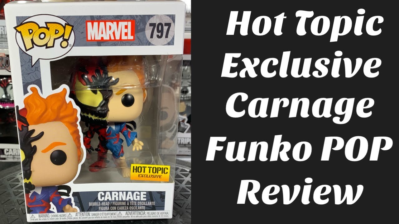 Hot Topic Exclusive Carnage Funko Pop #797 Unboxing & Review w/ McFly KOF. Carnage Funko Pop Review
