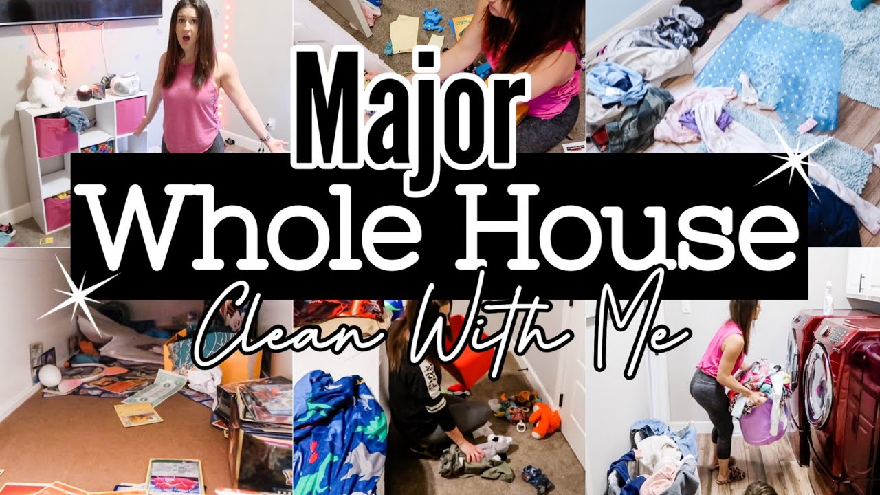 MAJOR WHOLE HOUSE CLEAN WITH ME || CLEANING MARATHON || SATISFYING CLEAN WITH ME || FITBUSYBEE