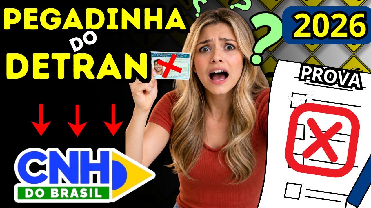 QUESTÕES da PROVA teórica do DETRAN 2025 - PROVA SIMULADA DETRAN 2026 - PROVA DO DETRAN 2026