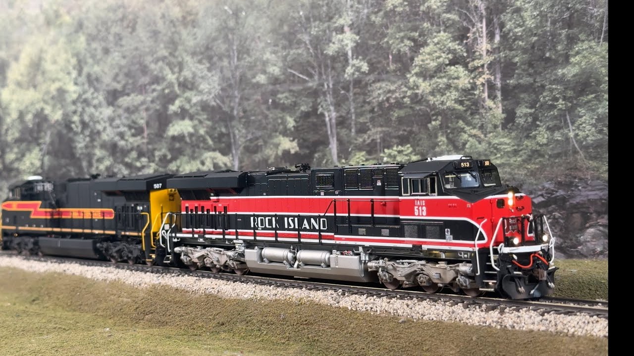 Overland Models Iowa Interstate ES44AC Pair ESU LokSound - Rock Island Heritage!
