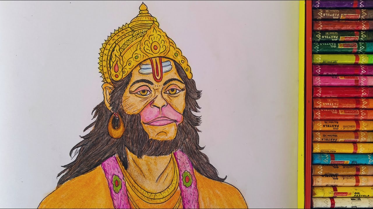 How To Draw Hanuman ji Step By Step | Painting Of Bajarangbali | By Drawing Art